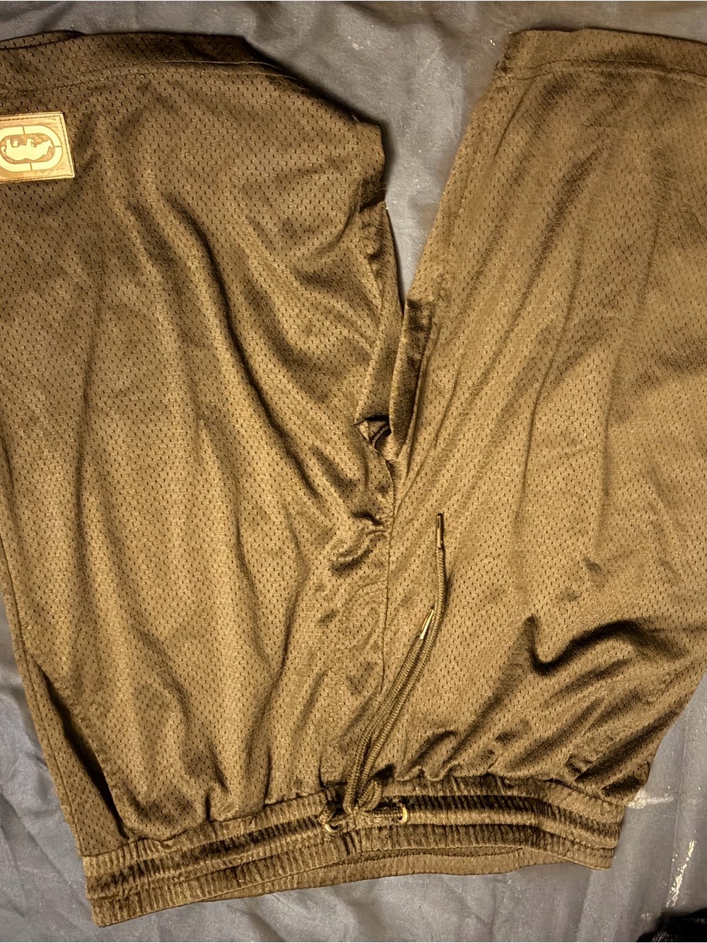 Ecko Unlimited Black Mesh Jogger Pants